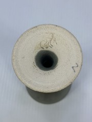 Hand Throw Art Studio Green Goblet Handmade Pottery Wine Glass Chalice