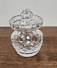 WATERFORD CRYSTAL JAM JELLY JAR WITH LID