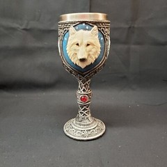 Pacific Giftware Lone Spirit White Wolf Celtic Magic 7oz Wine Chalice Goblet