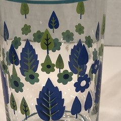 8 Marcrest Swiss Alpine Chalet 12 Oz Tumblers W/Brass MCM Rack Vtg Blue Green