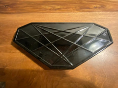 Tiffin Chipperfield (Cracked Ice) Black & Crystal Vanity Set 1930s