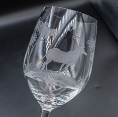 Queen Lace Crystal «Kenyan African» Sable White Wine Glass – 8 3/8″ #F
