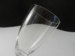 Tiffin Crystal Beaumont #17624 Footed Iced Tea Clr Air Drop Stem 6 5/8″ T c1960s