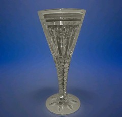 Stuart Crystal Large Claret Glass VTG Oleta Signed Retired England