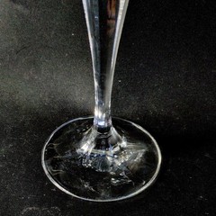 MIKASA COVENTRY CHAMPAGNE FLUTES, Cut Lead Crystal, 10″, 8 Oz, SLOVENIA, 2PCS