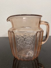 VTG Anchor Hocking Mayfair «Open Rose» pink depression glass from 1931 to 1937