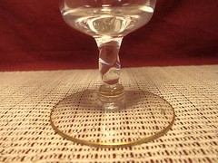 Glastonbury/Lotus Crystal L25-1 Etched Floral Gold Trim Iced Tea Goblet 6 1/2″