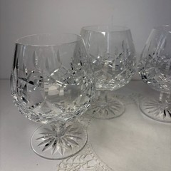 Waterford Lismore Crystal Balloon Brandy Snifter 5 1/4 In Set Of 4
