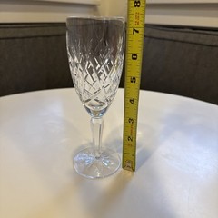 Waterford Crystal Avoca Champagne Flutes 7 3/8″ Old Mark Ireland, 16 Available