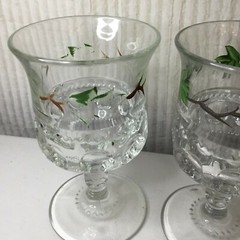 Metlox Poppytrail California Ivy Steamed 6″ Drinking Glasses Vintage