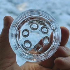Timo Sarpaneva Iittala whiskey, cocktail & shot glass «String of Pearls» 1960s