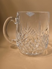 Godinger Shannon Dublin Crystal Beer Mug Large Tankard 18oz EUC