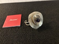 Silver Rigid Bracelet With Purple Crystal From Baccarat Crystal