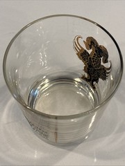 VTG Celestial Zodiac Astrology Aries Anchor Hocking Horoscope Glass Gold