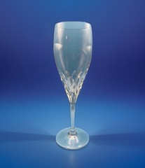 Vintage Gorham Crystal Diamond Clear Fluted Champagne Glass 8 3/8″ 6 oz EUC