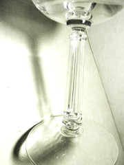 3 Pc LIBBEY Rock Sharpe SILVER Leaf-CHAMPAGNE-Tall SHERBET Goblets -1953-1978