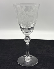 2 Tiffin Persian Pheasant 8″ Water or Wine Goblets 10 Oz