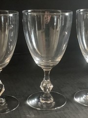 Tiffin Petite Water Goblets – 6 1/2″ Tall. Set Of 4 – See Description