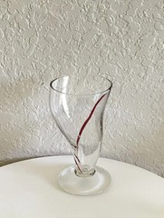 1 Source Inc Tornado Glass Tumbler Swirline Red for Pier 1