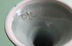 Vintage Studio Art Pottery Handmade Stoneware Wine Goblet – Chalice – 6″