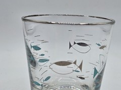 Mid-century Libbey Glass Mediterranean Atomic Fish Design