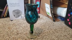 hand blown venetian renaissance glass goblet