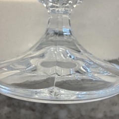 Bohemia Claudia Crystal Vintage Medium Wine Glasses 6”Tall 3.5” Wide Set of 4