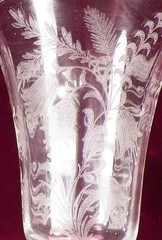 Fuchsia Water Goblet Tiffin Franciscan Elegant Glass Clear #15083