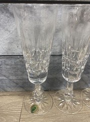 Waterford Crystal Chantilly 8” Tall Champagne Flutes 3 Piece Made in Ireland BS3