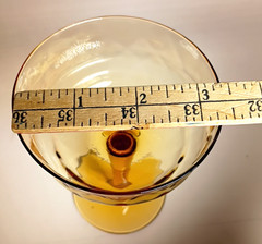 Approx 1940’s Fostoria Amber Champagne Diamond Optic Glasses 2 (5.5»H)