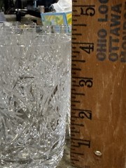 Vintage Bavarian 24% Lead Crystal Tapered Whiskey Tumbler Hand Cut