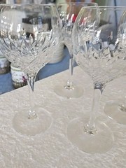 Set 4 Stuart Crystal MANHATTAN SHERRY Wine Goblet Glasses Signed Made in England