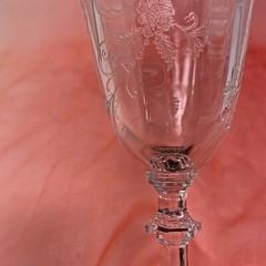 Glastonbury – Lotus Vesta Clear 7-7/8″ WATER GOBLET STEM Glass 8 oz Crystal