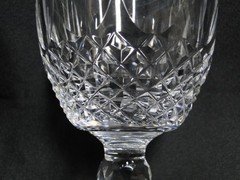 Waterford Crystal Colleen, Short Stem, Thumbprints: Water Goblet (s), 5 1/4″