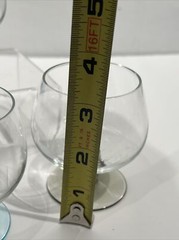VINTAGE Set 3 GLASSES Cognac-Brandy, THREE COLORS steem