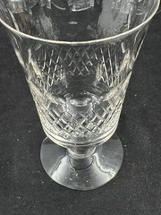 Fostoria Crystal Brighton Footed Iced Tea Glasses 5.75″ Tall Set of Eight (8)