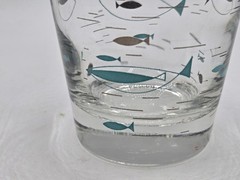 Mid-century Libbey Glass Mediterranean Atomic Fish Design