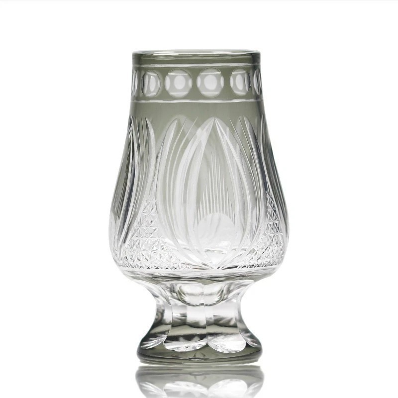 Hand cut Crystal diamond Whiskey Glasses 240ml/8oz-Luxury mens gift