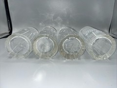 4 MCM Oiva Toikka Iitala Flora Arabia Nuutajärvi Glass Tumblers Finland AS IS