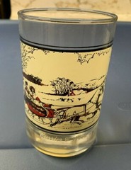 Winter Theme Christmas Holiday 4 Currier & Ives Glasses 1981 Arby’s – Never Used