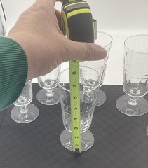 Libbey Rock Sharpe Wayne #3006 Iced Tea Footed Tumbler/Goblets – Set Of 7