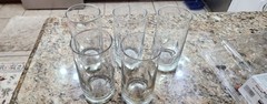 Libbey Impressions Tumbler 16 oz Glasses 6” tall Set of 5 Thumbprint Dimple