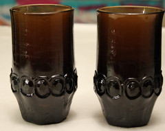 Vintage Tiffin Franciscan Madeira Smoke Brown Flat Tumbler Set of 8