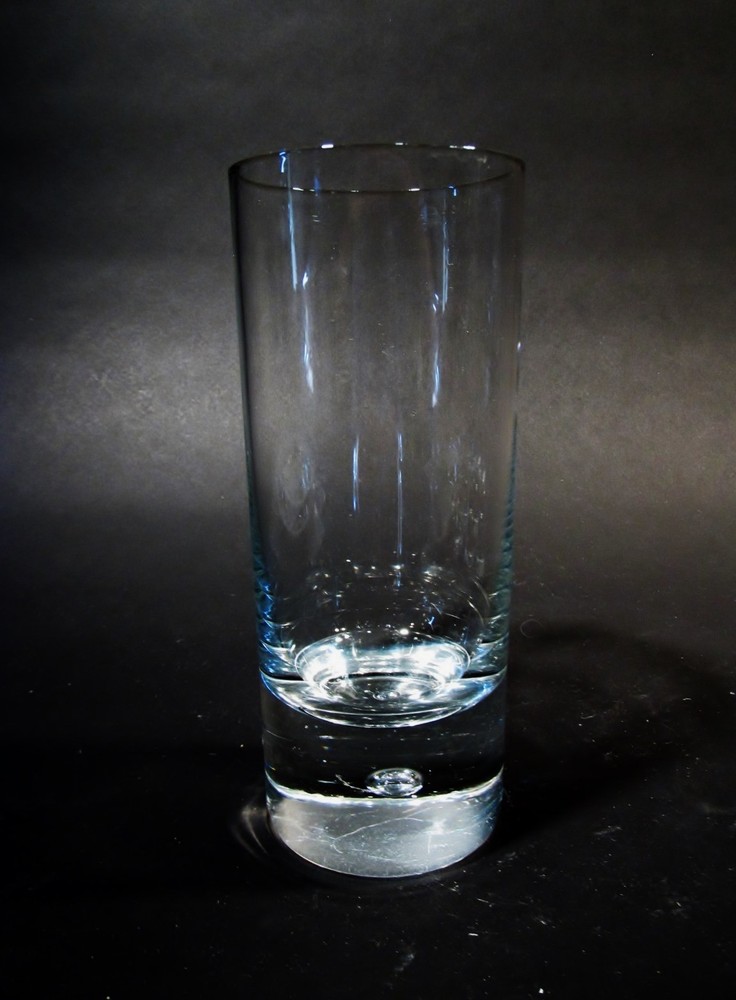 Midcentury KOSTA Boda Crystal PIPPI Bubble Stem 6 – 12 oz Flat Tumblers Highball