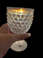 FENTON HOBNAIL FRENCH OPALESCENT WATER GOBLET qty 10