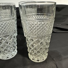 SET OF 7 WEXFORD 6 1/4″ ICE TEA TUMBLERS GLASSES ANCHOR HOCKING 16 oz RTS
