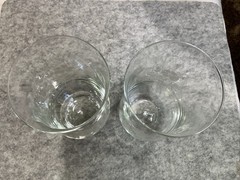 Set Of 2 Matching Princess House Floral Etched Glass Water Drinking Glasses