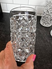 Set of 4 Fostoria Rosby Highball Glasses Heavy Barware Clear 12 oz