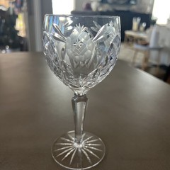 Set of 5 VEGA Fine Crystal Water Goblets / Wine Glasses by American Cut