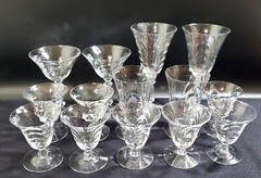 CAMBRIDGE CAPRICE Clear 2 Water or 2 Ftd Tumblers or 2 tall Sherbets or 4 Oyster